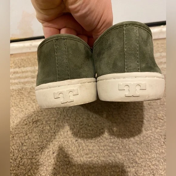 Tory Burch Jesse Green Suede Slip On Athletic Loafers Womens Comfort Shoes 7 M - Picture 12 of 15